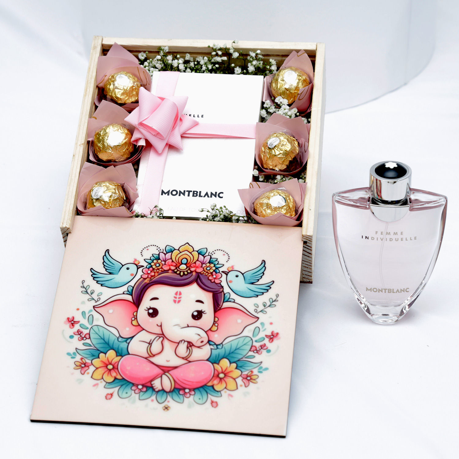 Online Perfume & Chocolate Temptations Gift Box Gift Delivery in Qatar