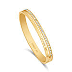 Cerruti 1881 Double Layer Gold Plated Bangle