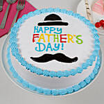 Hat And Moustache Cream Cake
