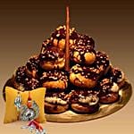 Chocolate Profiterole with Rakhi