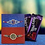 Chocolates with rakhi hamper