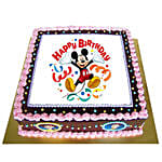 Fancy Photo Cake Eggless 1 Kg Vanilla Cake