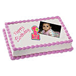 Yummylicious Photo Cake Eggless 1 Kg Vanilla Cake