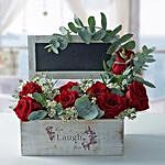 Sweet Flower Arrangement With Personalized Message