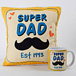 Super Dad Cushion And Mug Combo