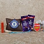 Chelsea FC Rakhi Diar Milk Combo