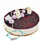 Blueberry Cheesecake with Friendship Band