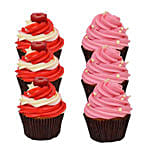 Strawberry And Raspberry Cupcakes
