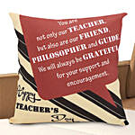 Happy Teachers Day Printed Cushion