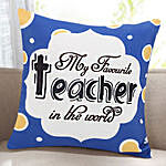 Token Of Gratitude Printed Cushion For Teacher