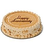 Half Kg Butterscotch Anniversary Cake