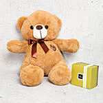 Light Brown Teddy Bear and Patchi Chocolate Box