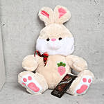 Rabbit Soft Toy with Lindt Dark Chocolate Bar