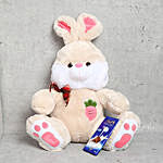 Rabbit Soft Toy with Lindt Milk Chocolate Bar