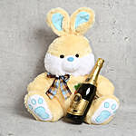 Bunny Soft Toy and Sparkling Grape Juice Gift Set
