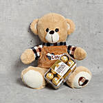 Adorable Teddy Bear and Ferrero Rocher Box