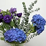 Blue Hydrangea Flower Arrangement