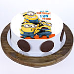 Funny Minions Blackforest Cake 1 Kg Eggless
