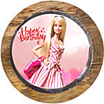 Stylish Barbie Butterscotch Cake 1 Kg Eggless