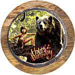 Mowgli and Baloo Truffle Cake 1 Kg Eggless