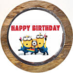 Minions Blackforest Cake 1 Kg Eggless