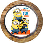 Funny Minions Butterscotch Cake 1 Kg Eggless