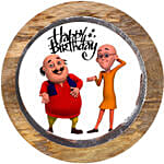 Motu Patlu Butterscotch Cake 1 Kg Eggless