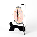 Personalised Donut MDF Table Clock