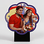 Flower Shaped Personalized Table Clock