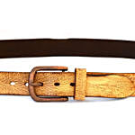 Men Genuine Leather Belt with Aqua effects