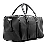 Faux Leather Duffle Bag