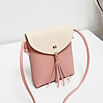 Pink Tassel Crossbody Bag