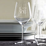 Personalised Love Wine Glass