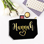 Personalised Black Make Up Pouch