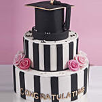 Graduation Hat Congratulations Cake 6 Kg Vanilla Flavour
