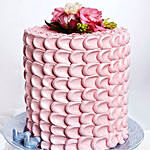 Floral Pink Cake 3 Kg Vanilla Flavour