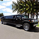 Royal Black Limousine Experience With Balloon Decor