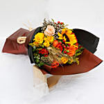 Mixed Orange and Yellow Flower Bouquet