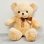 Light Brown Teddy Bear With Chocolate Basket