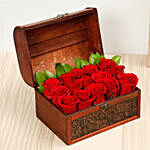 Elegant Box Of 15 Red Roses