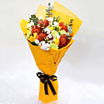 Sunshine Roses and Protea Flower Bouquet