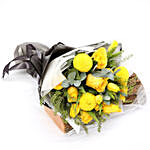 Summer Sunshine Bouquet Of Roses and Tulips