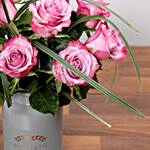 Elegant Purple Rose Vase