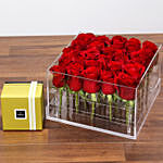 Dreamy Red Rose Box and Patchi Chocolates