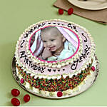 Enticing Photo Cake Eggless 2 Kg Vanilla Cake