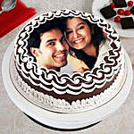 Personalized Cake of Love Eggless 1 Kg Black Forest Cake