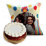Colourful Cushion and Red Velvet Cake