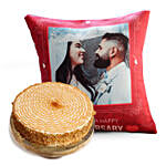 Butterscotch Cake and Anniversary Cushion