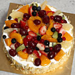 Eggless Fresh Fruit Fantasy Half Kg