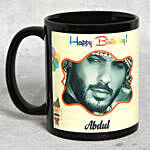 Personalised Black Birthday Mug